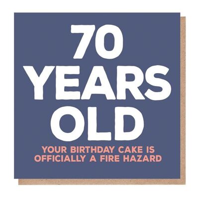 Tarjeta de cumpleaños de 70 años