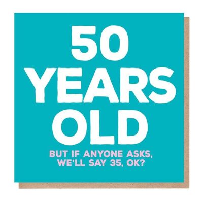 Tarjeta de cumpleaños de 50 años