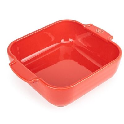 PEUGEOT SQUARE BAKING TRAY 21x17x6 RED