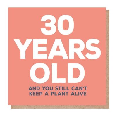 30 Jahre Geburtstagskarte