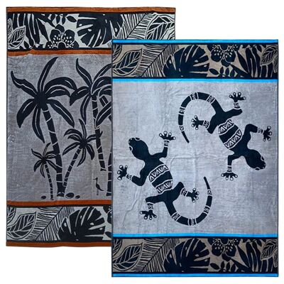 Pack Inagua Escondido Jacquard Velor Terry Beach Towels Size XL