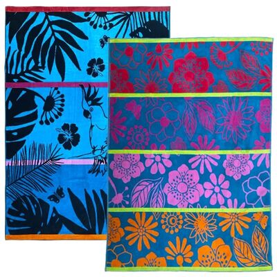 Pack Kala Samana Jacquard Velor Terry Beach Towels Size XL