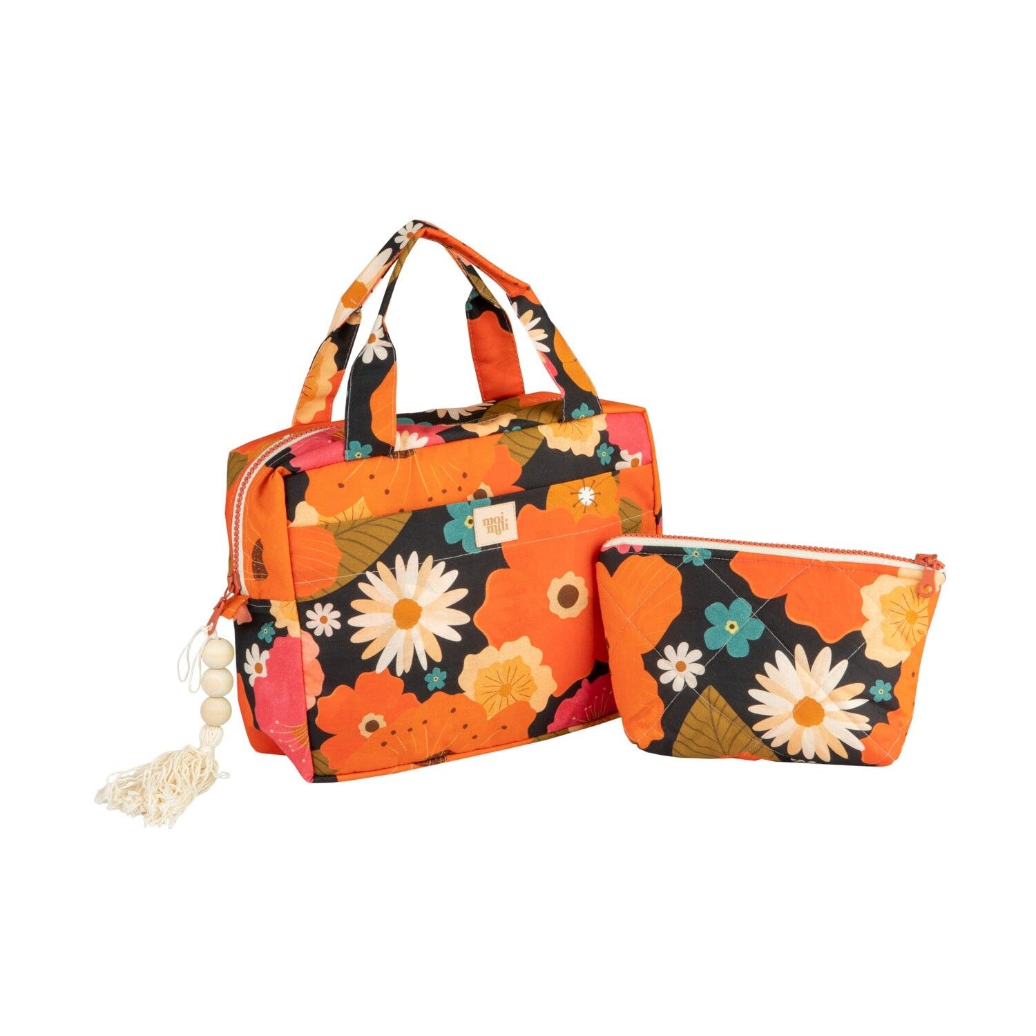 Schminktaschen-Set "Picknick mit Blumen"