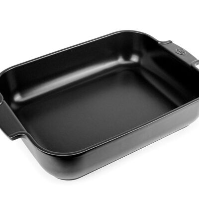 BANDEJA RECTANGULAR PEUGEOT 40x27x8 APPOLIA NEGRO SAT.