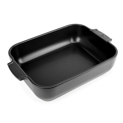 BANDEJA RECTANGULAR PEUGEOT 32x21x7 APPOLIA NEGRO SAT.