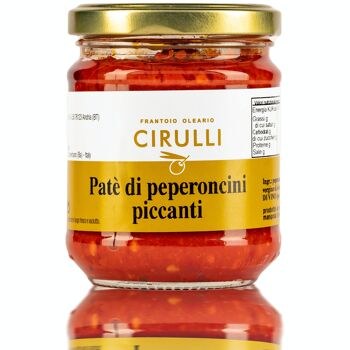 Cirulli Conserve, Pâté De Piment Épicé À L'Huile D'Olive Extra Vierge, Paquet De 180 Gr 1