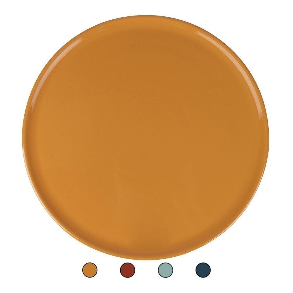 Assiette à pizza/de service en céramique finition polie Ø 32 cm 4 ass.