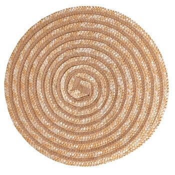 Set de table rond 38 cm texture spirale, Spirale Chocolat 4 ass. 3