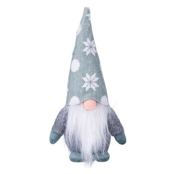 Cintre de Noël Gnome en tissu h. 22 cm, XMas Trendy Gris 2