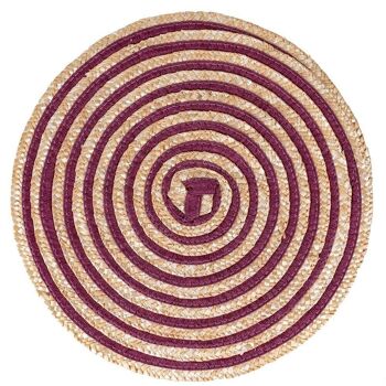 Set de table rond texture spirale, Spiral Provence 4 ass. 2