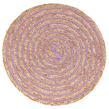 Set de table rond texture spirale, Spiral Provence 4 ass. 3