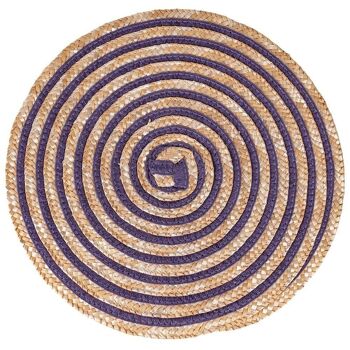 Set de table rond texture spirale, Spiral Provence 4 ass. 4