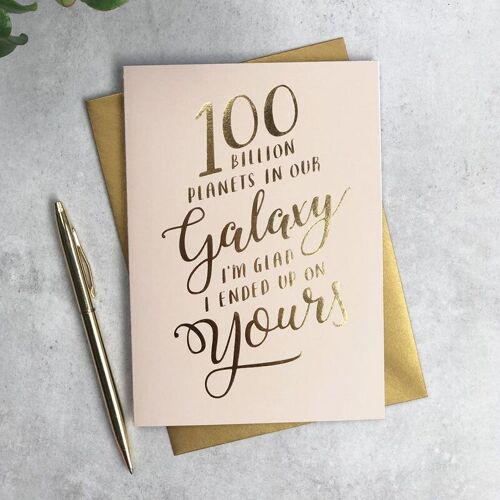 100 Billion Planets gold foil card