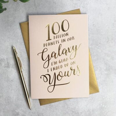 100 Billion Planets gold foil card