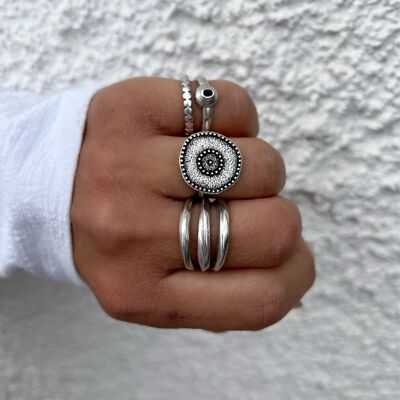 Stacking Women Rings Set, Adjustable Rings, Silver Rings, Gift for Her, Made in Greece.