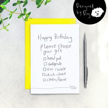 Choose Your Gift Birthday Card From The Dog 2