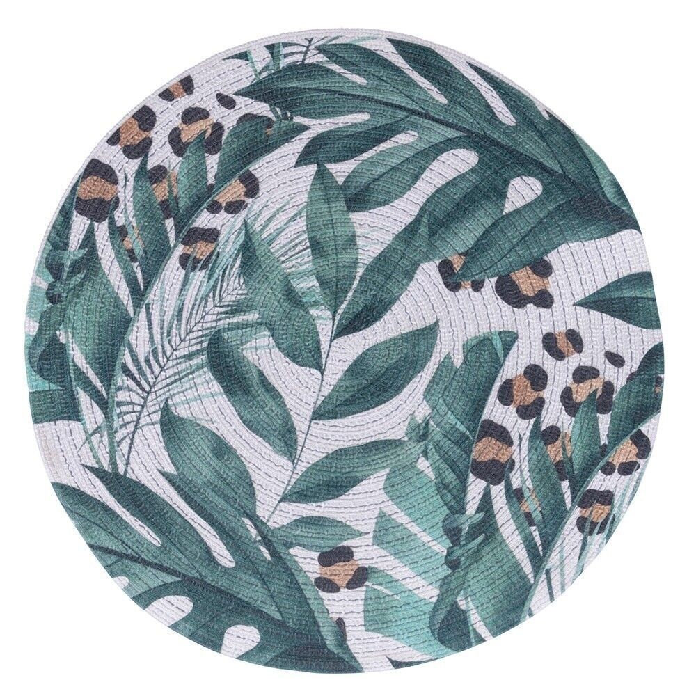 Rundes Tischset mit tropischem Dekor, Savana