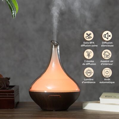 Ultrasonic Diffuser - Atlas - Aromatherapy Essential Oils - Led Lighting - Design and Modern - Decoration Idea