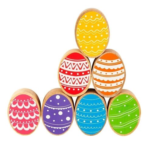 Rainbow eggs playset - 7 pieces