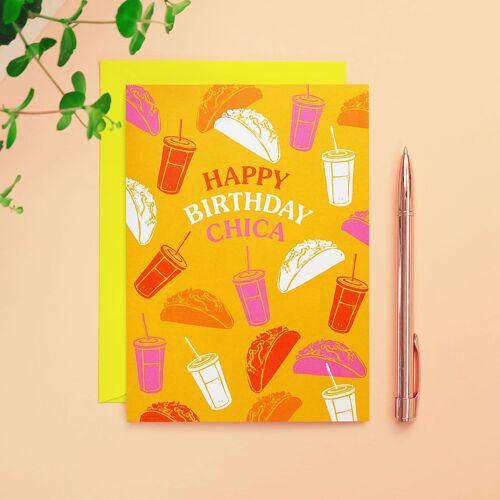 Happy Birthday Chica Card