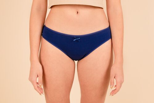 Culotte menstruelle bleue - flux moyen