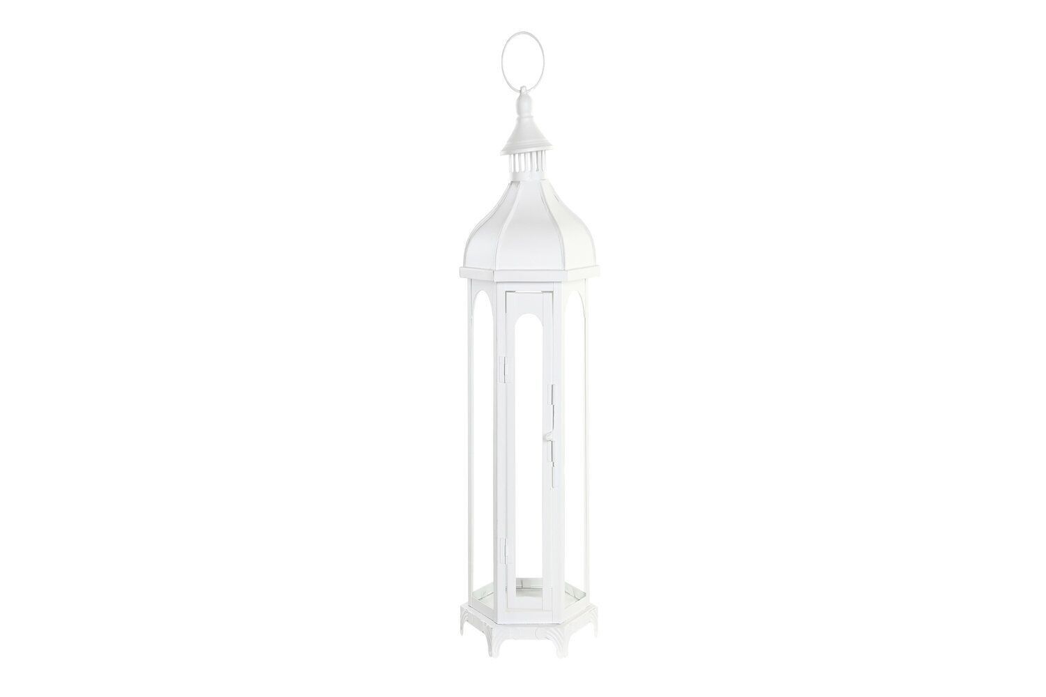 FAROLA METAL CRISTAL 20X17X55 BLANCO FA192877