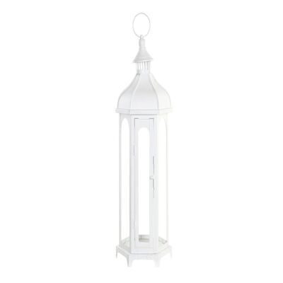 LAMPADAIRE MÉTAL VERRE 20X17X55 BLANC FA192877