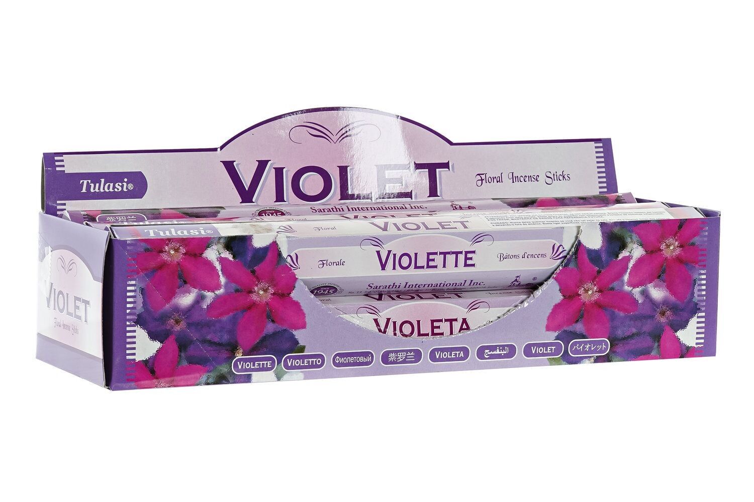 RÄUCHERSTÄBCHEN-SET 20 AROMA 25X4X4 25 CM, VIOLETT IN104258