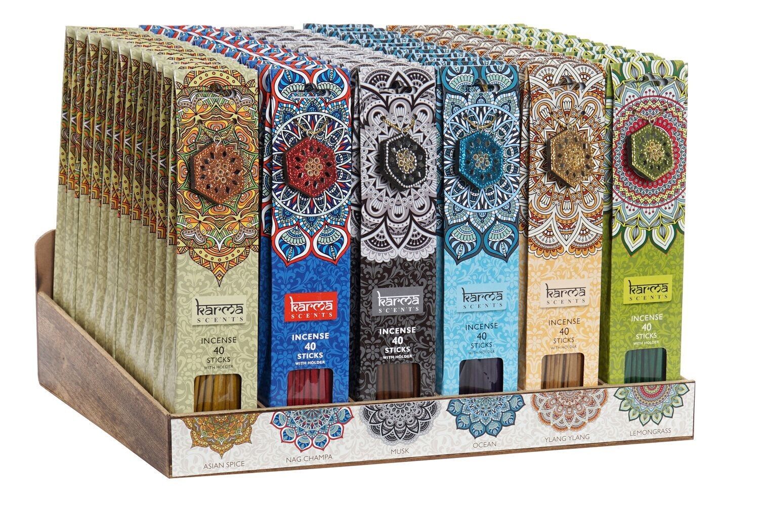 SET BASTONCINI INCENSO 40 LEGNO 0,5X0,5X27 25 CM, S IN161084