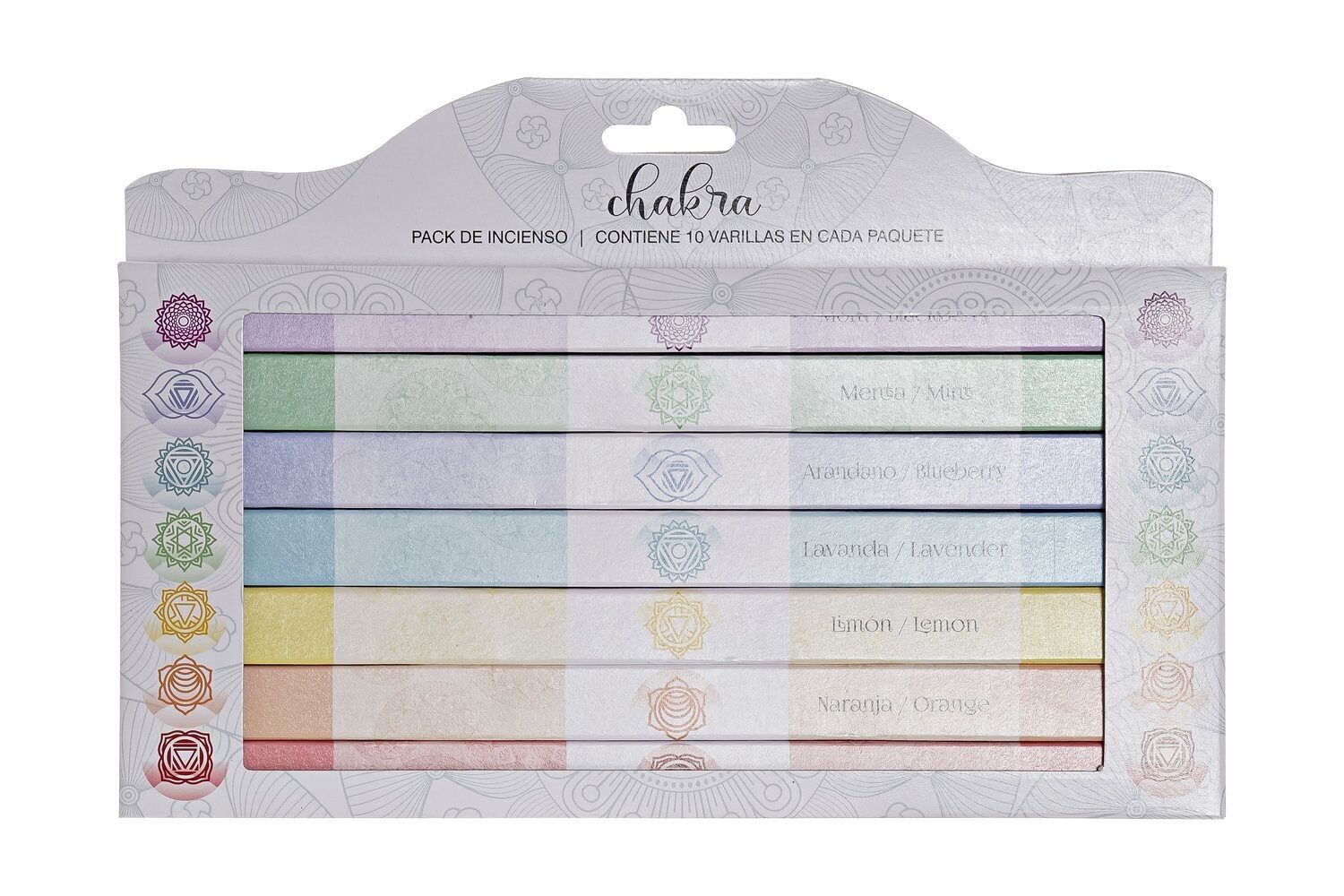 INCIENSO VARILLA SET 70 AROMA 27X2,5X19 7 AROMAS IN186241