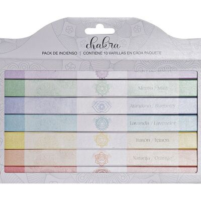 INCENSE STICK SET 70 AROMA 27X2.5X19 7 AROMAS IN186241