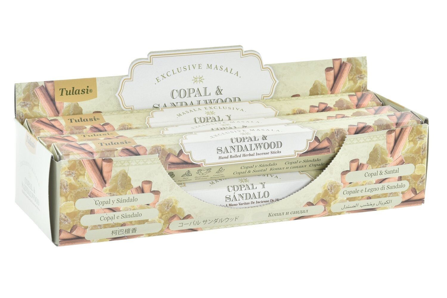 SET BASTONCINI INCENSO 15 AROMA 25X8.5X6 24 CM, MASSA IN197939