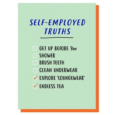 Self-Employed Truths Leaving / New Job Card