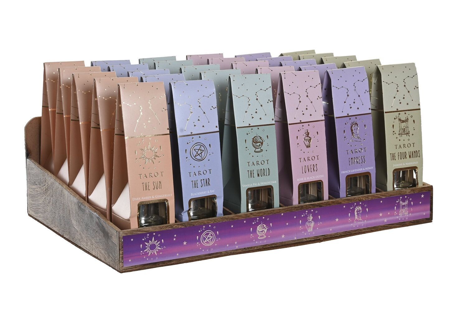 AMBIENTADOR MIKADO CRISTAL 4,5X4,5X21 50 ML, TAROT IN200936