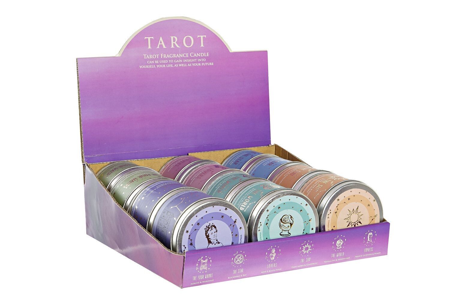 VELA CERA 7,5X7,5X5 120 GR, PERFUMADA 6 SURT. IN200942