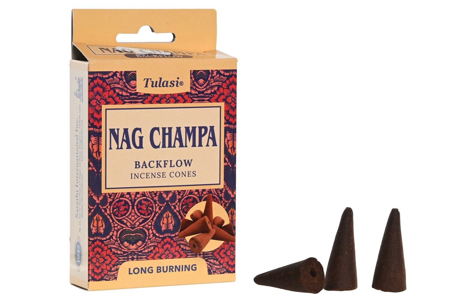 INCIENSO CONO SET 10 AROMA 1,5X1,5X3,5 NAG CHAMPA IN205497