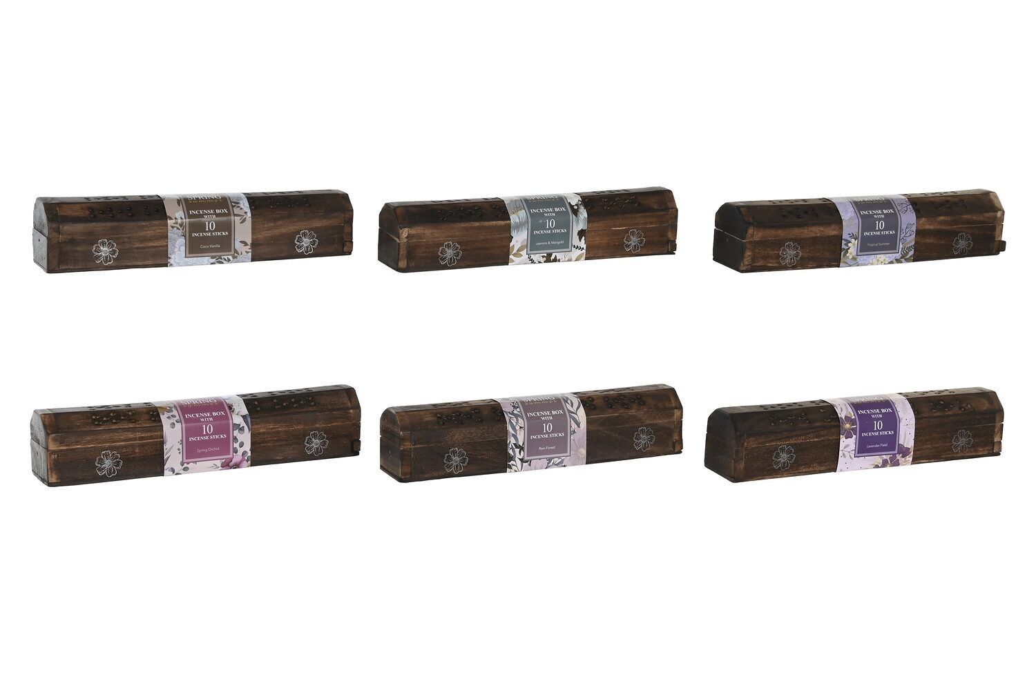 INCENSO IN BASTONCINI SET 10 AROMA 30X5.5X6 FLOREALE 6 SU IN205913