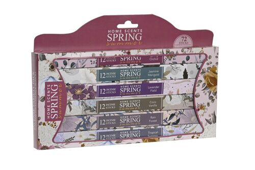 INCIENSO VARILLA SET 72 AROMA 27X2X18 FLORAL IN205917