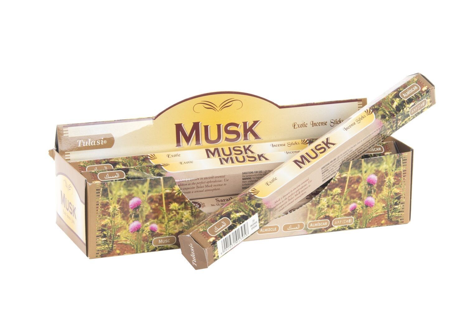 SET DE BÂTONNETS D'ENCENS 20 ARÔME 25X4X4 25 CM, MUSC IN22225