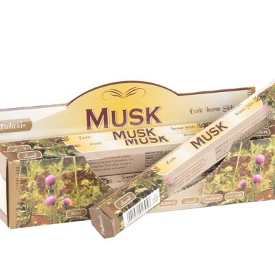 INCENSE STICK SET 20 AROMA 25X4X4 25 CM, MUSK IN22225