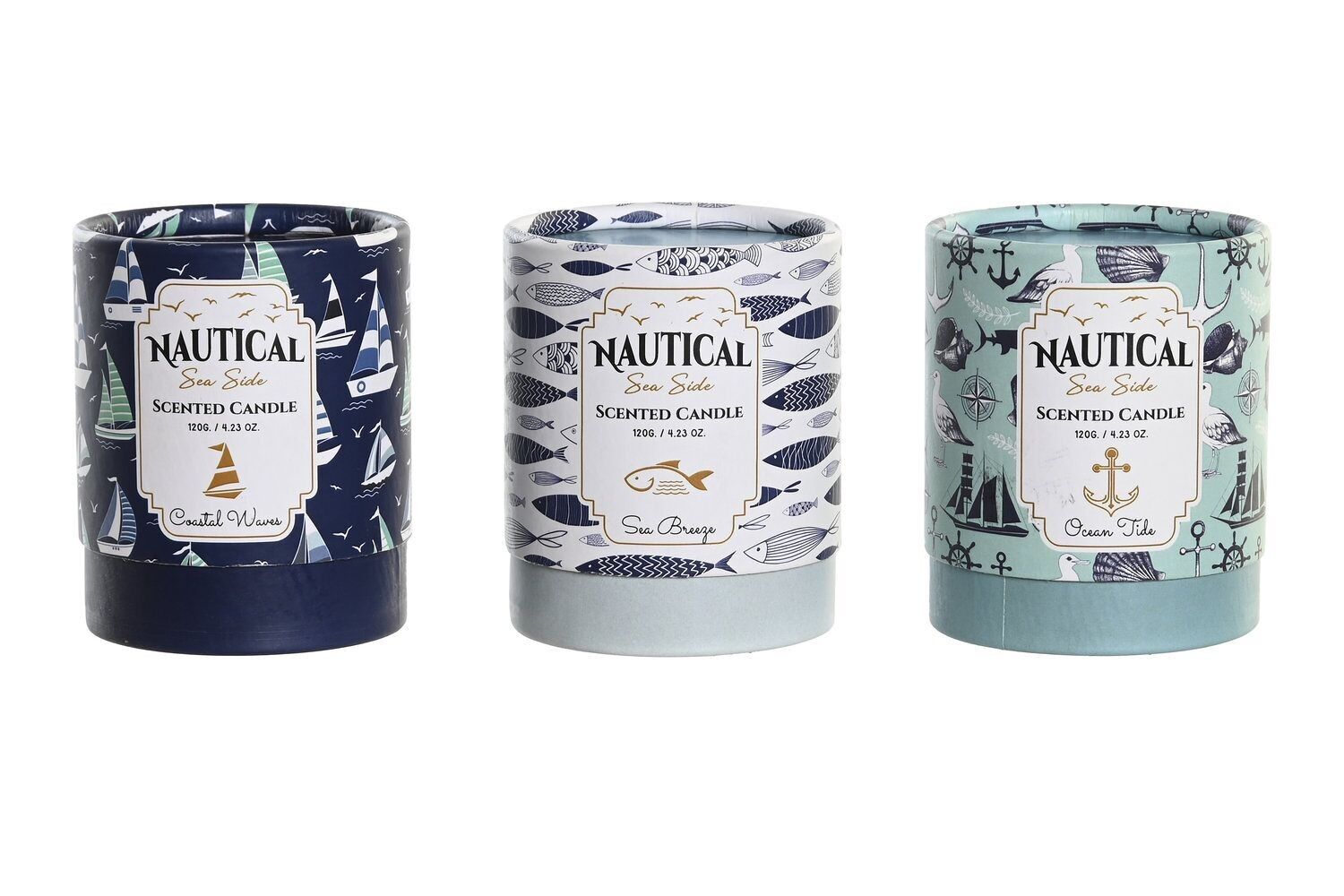 VELA CRISTAL CERA 8X8X9,5 120 GR, NAUTICO 3 SURT. LM204416