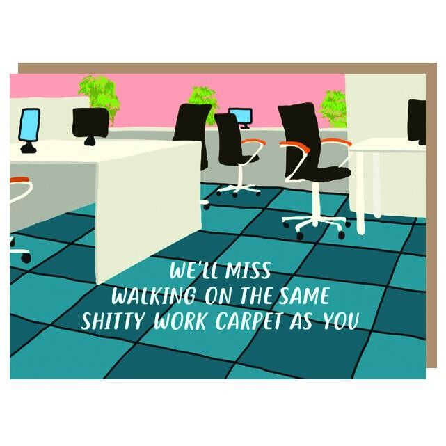 Merda tappeto mi dispiace che stai lasciando la carta