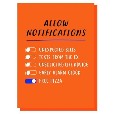 Allow Notifications Card