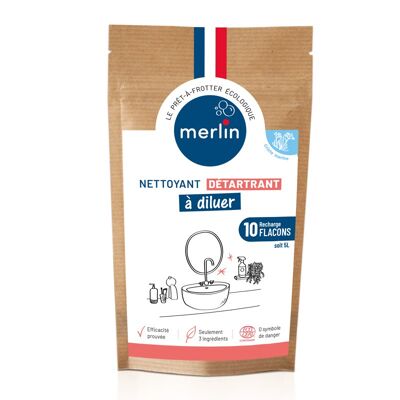 MERLIN Nettoyant Détartrant : Recharge x10 doses Criste Marine