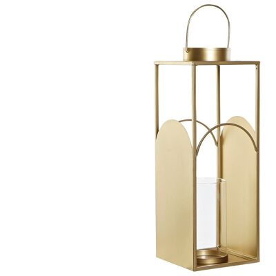 METAL CANDLE HOLDER 16X16X45 GOLD PV191295