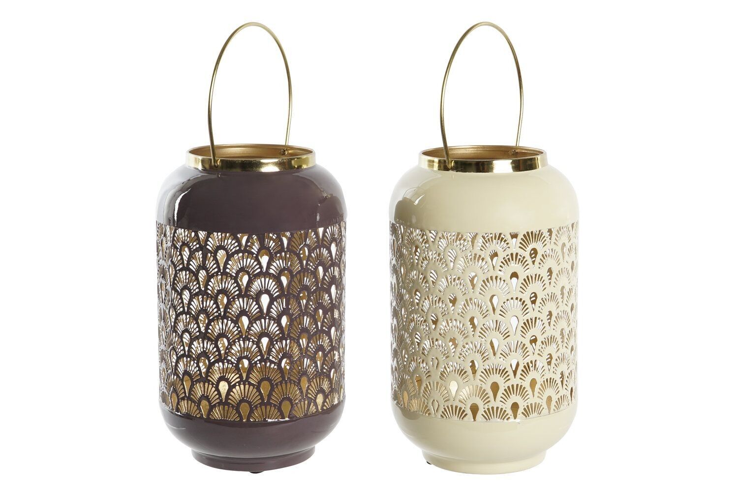 PORTACANDELE IN ALLUMINIO 18X18X43 LACCATO 2 SURT. PV199761