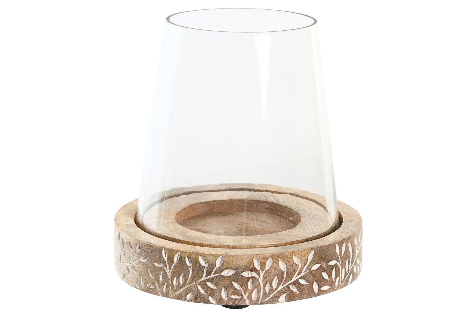 PORTACANDELE MANICO CRISTALLO 16X16X16 INTAGLIATO PV205195