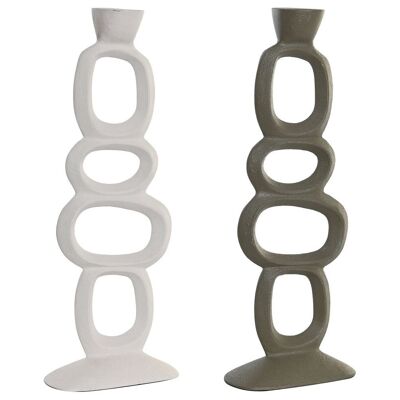 CANDELABRO IN ALLUMINIO 14,5X7X37 ASTRATTO 2 SURT. PV205224