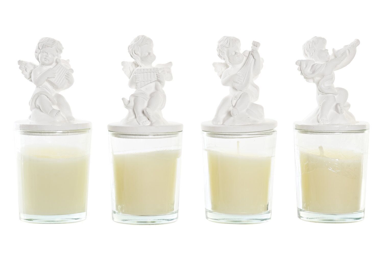 CANDELA IN CERA CRISTALLO 5X5X12 00 GR, ANGEL 4 SURT. VE191994