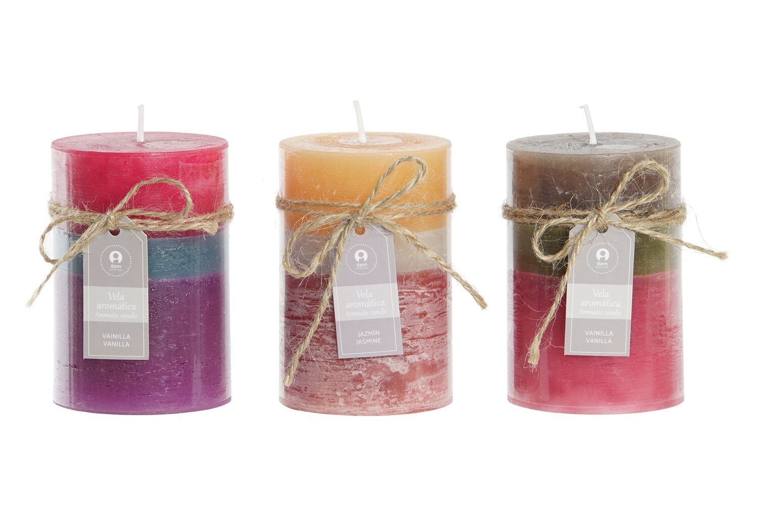 CANDELA DI CERA 6,8X6,8X10 295 55 ORE 3 SURT. VE200684